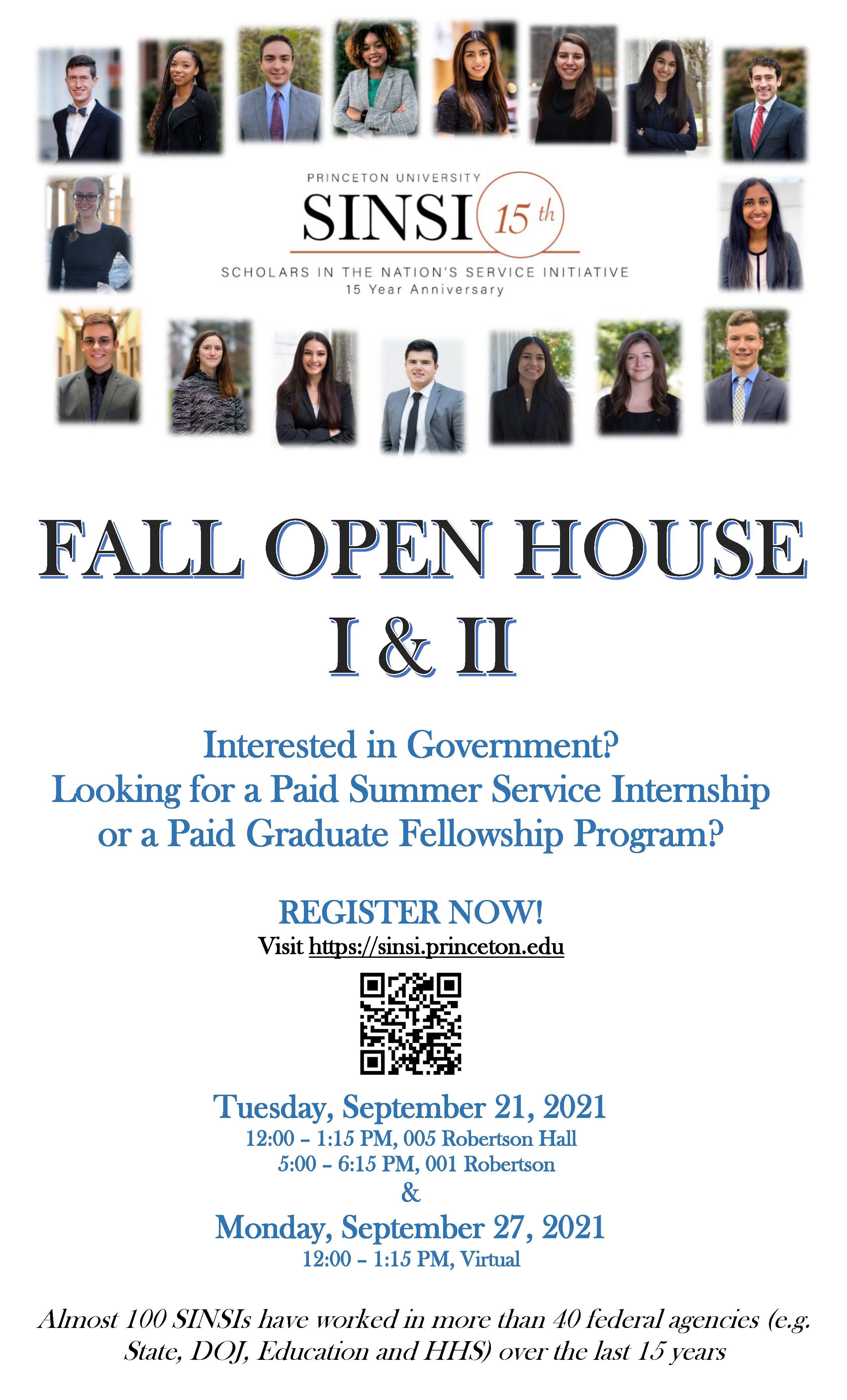 SINSI Fall 2021 Open House