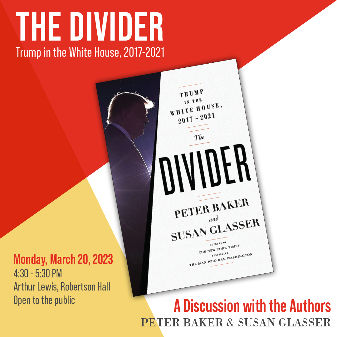 The Divider: Trump in the White House event flyer
