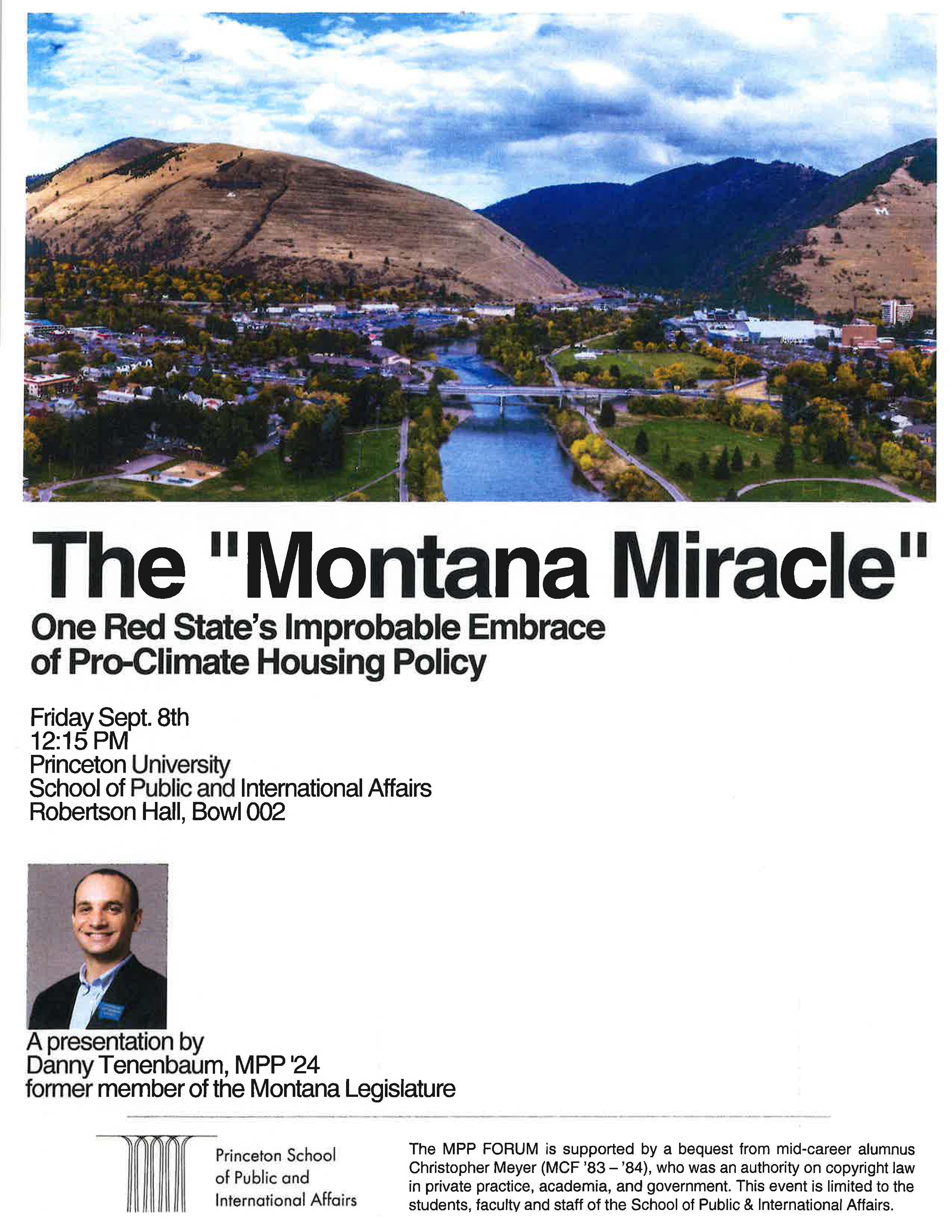 The Montana Miracle event flyer