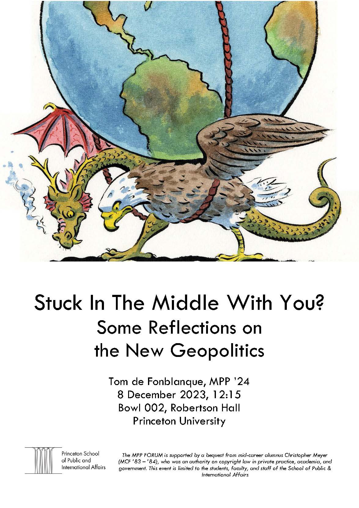 MPP Forum: Stuck in the Middle with You? event poster