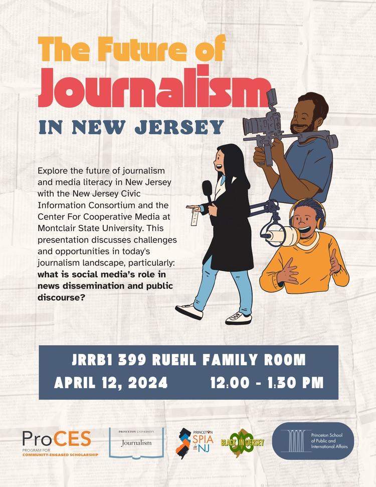 The Future of Journalism event flyer