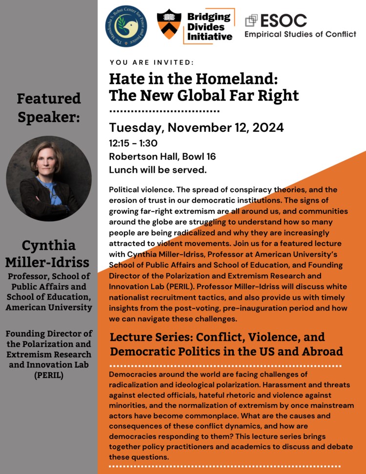 Hate in the Homeland: The New Global Far Right event poster