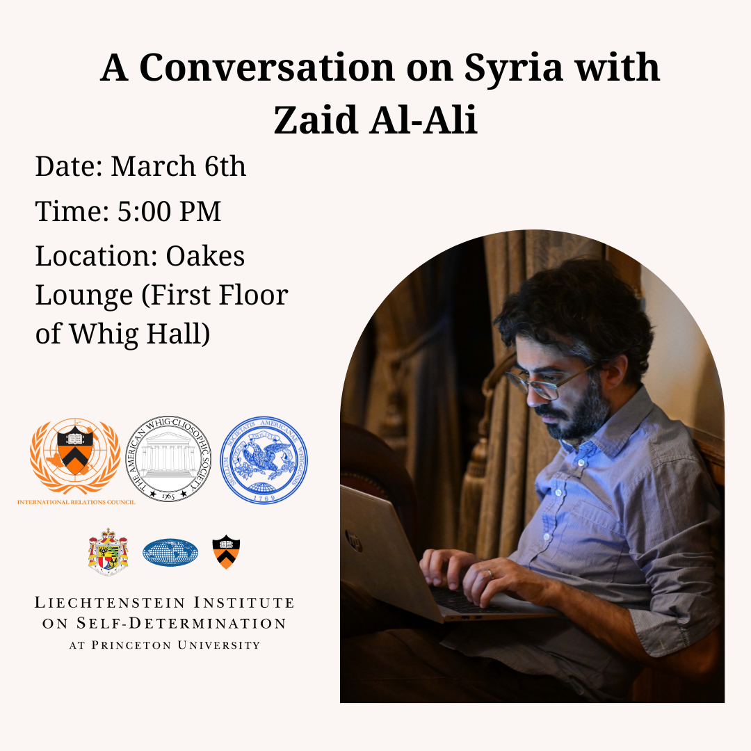 A Conversation on Syria with Zaid Al-Ali