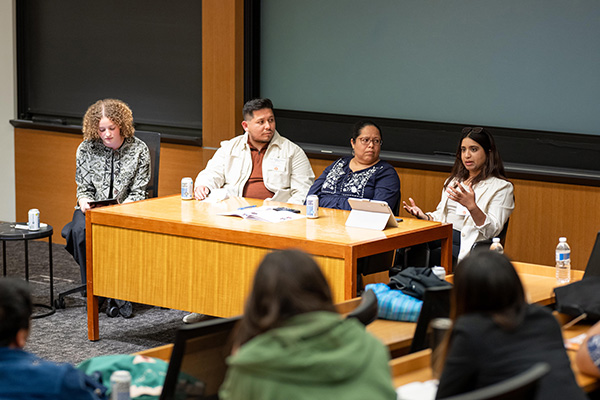 Panelists speaking at 2025 SAOC spring symposium