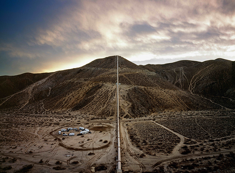 Image credit: Barron Bixler, Jawbone Siphon, Los Angeles Aqueduct, Freemont Watershed, 2016.