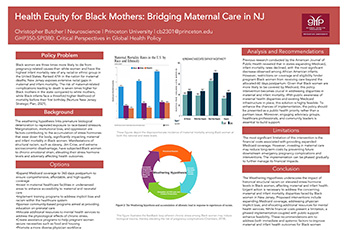 Health Equity for Black Mothers: Bridging Maternal Care in NJ poster