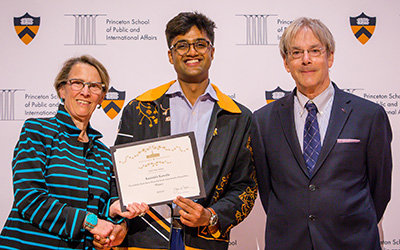 Kanishkh Kanodia with Susan Marquis and John Ikenberry