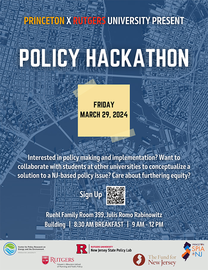 Policy Hackathon event poster