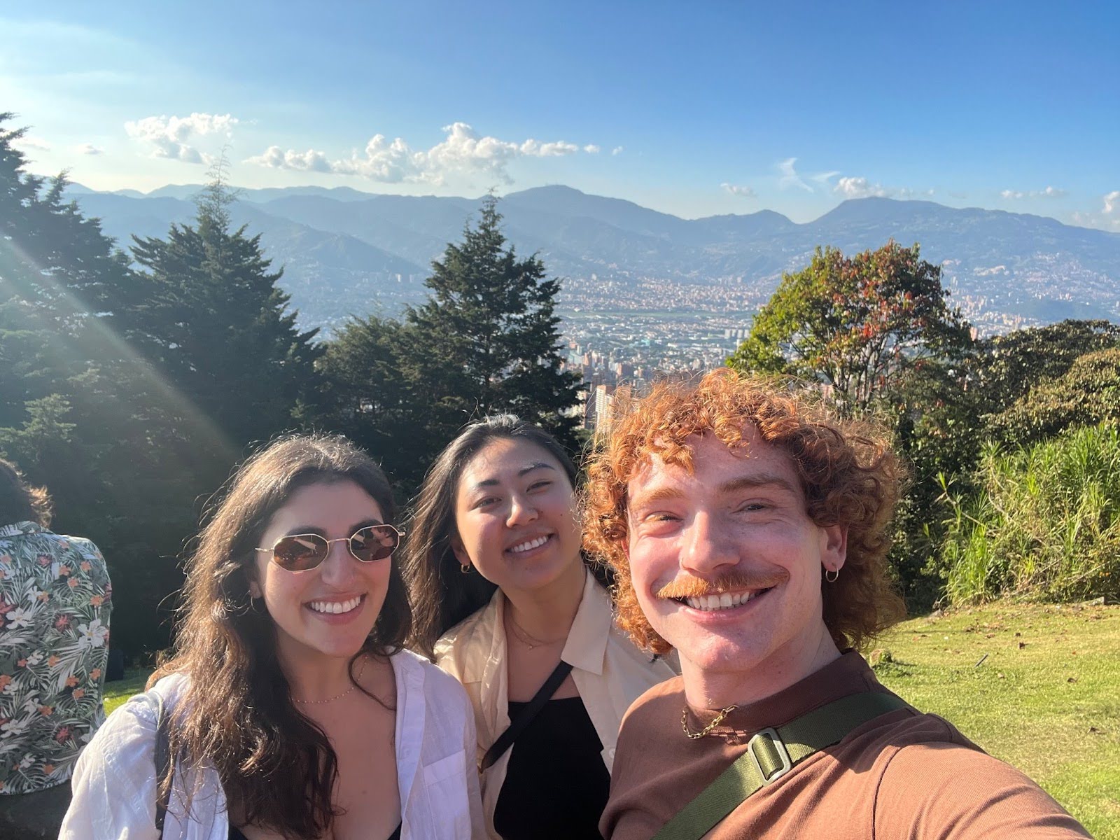 First-year MPAs Julia Kaufman, Tina Lee, and Ariel Munczek Edelman in Medellín, Colombia.