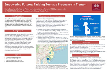 Empowering Futures: Tackling Teenage Pregnancy in Trenton poster