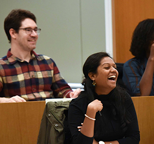 graduate students in a classroom