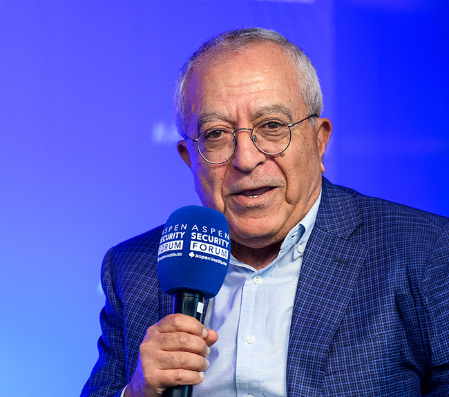 alam Fayyad speaking at Aspen Security Forum