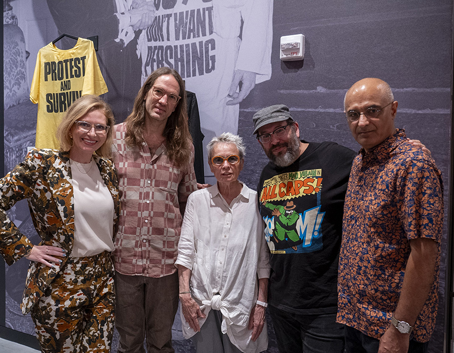Sing for Science event with Zia Mian and Laurie Anderson