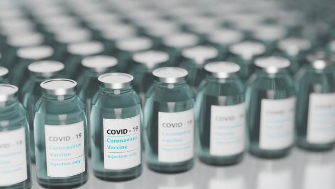 Covid-19 vaccine bottles