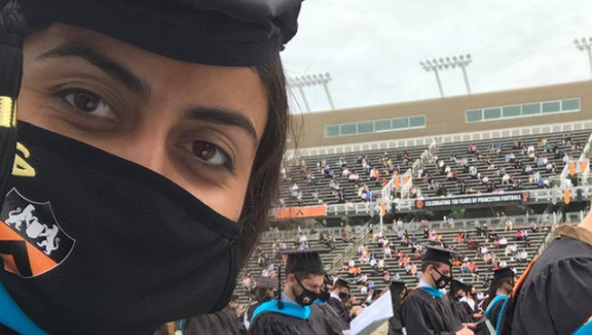 Yvette Ramirez, MPA '21 at graduation