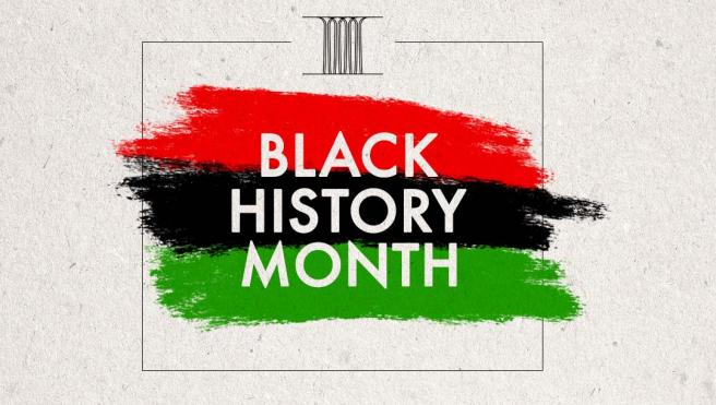 SPIA logo with columns and the words Black History Month