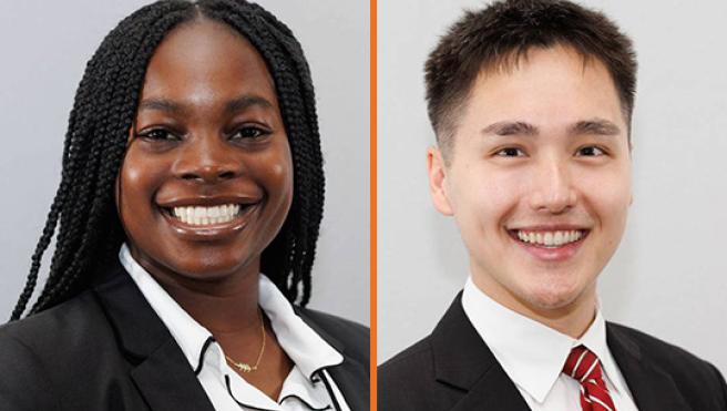 Oluwatise Okeremi and Eric Stinehart, Photos courtesy of Schwarzman Scholars