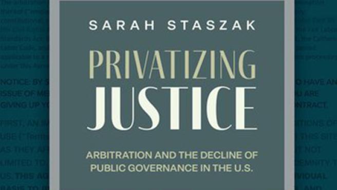 Sarah Staszak's Privatizing Justice book cover