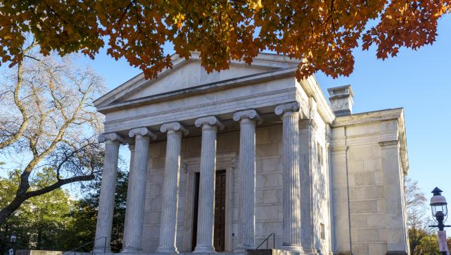 Clio Hall in autumn