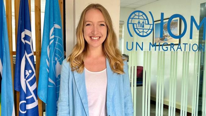 MPA student Sarah Sexton at her summer UN internship