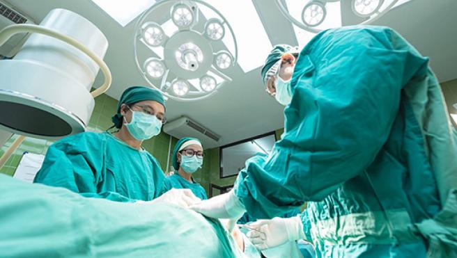 Doctors in surgery