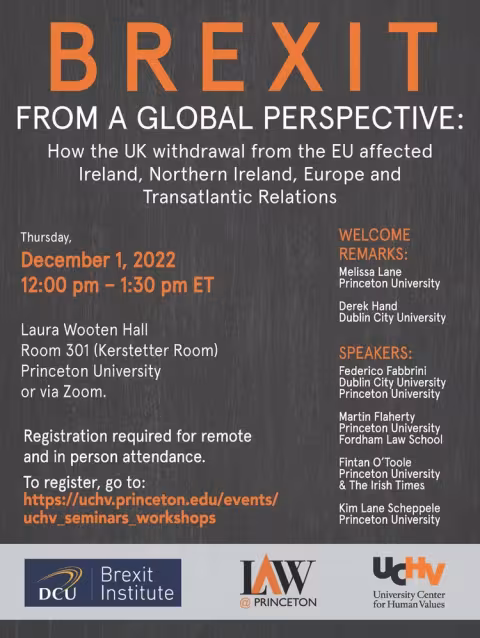 BREXIT From a Global Perspective event flyer