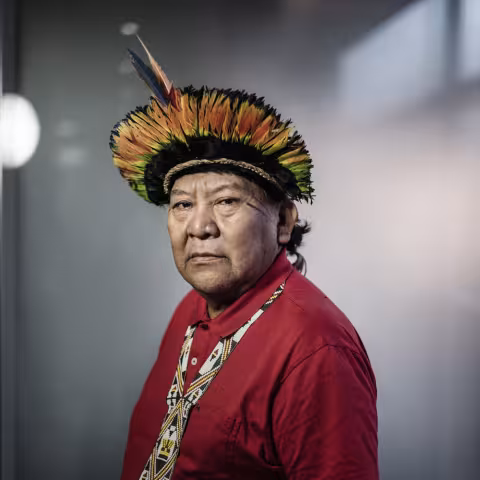 Davi Kopenawa - Photo Edouard Caupeil