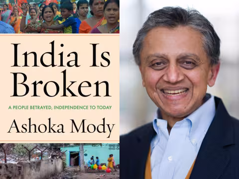 India is Broken book cover with author Ashoka Mody