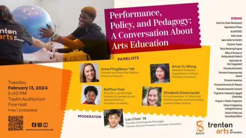 Trenton Arts at Princeton event flyer