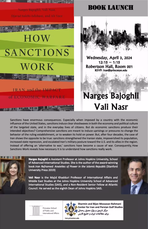 How Sanctions Work: Iran and the Impact of Economic Warfare event poster