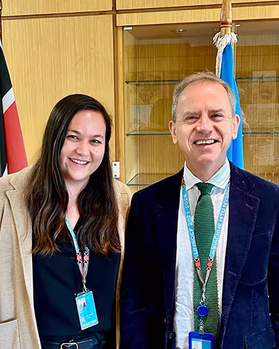 Stephen Jackson ’94 and Marissa Bray ’24