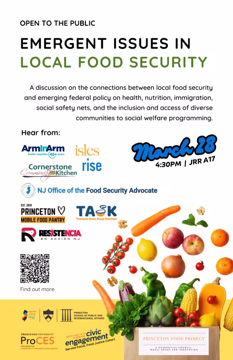 poster with event details and participating organizations