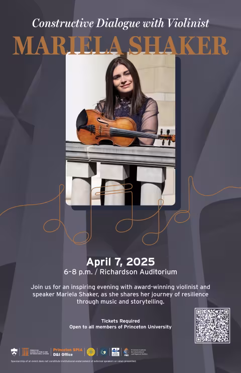 MarielaShaker event poster