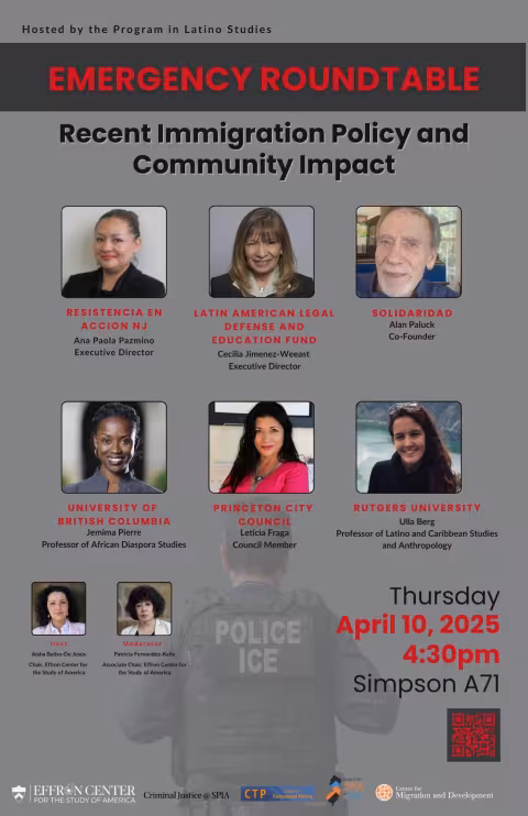 poster with talk details