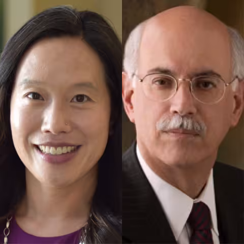 Cindy Huang MPA '02 and Andrew Natsios