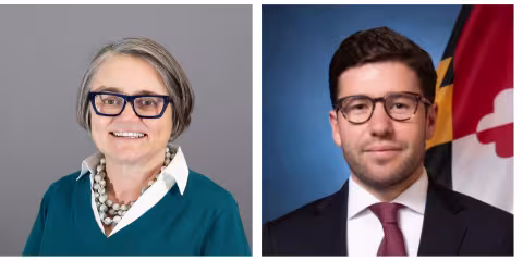 headshots of Prof Heather Howard and Andrew Libraty MPA27