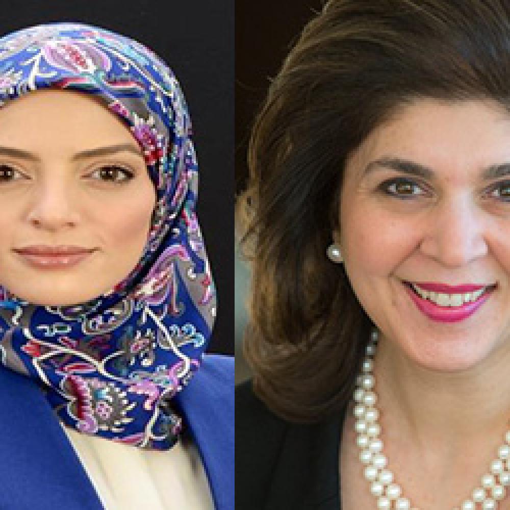Dr. Dalia Fahmy and H.E. Farah Pandith