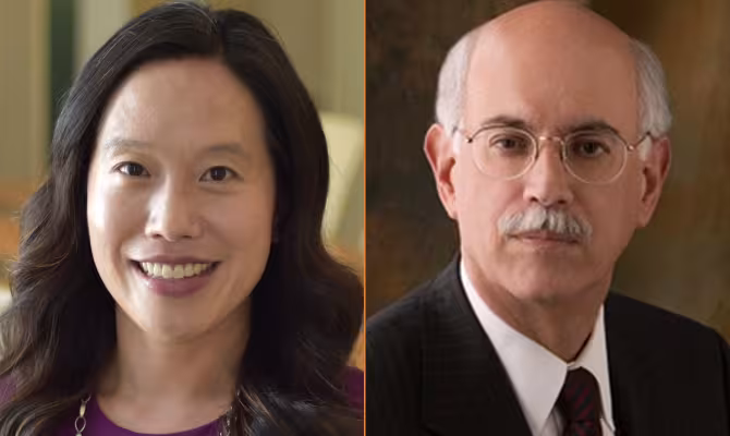 Cindy Huang MPA '02, Andrew Natsios