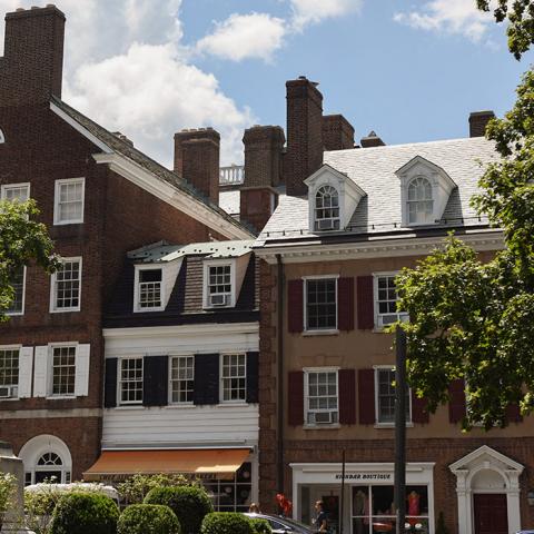 store fronts and buildings in Princeton, New Jersey