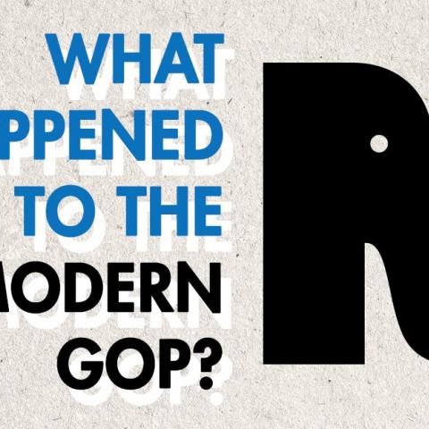 Elephant icon and title What Happened to the Modern GOP