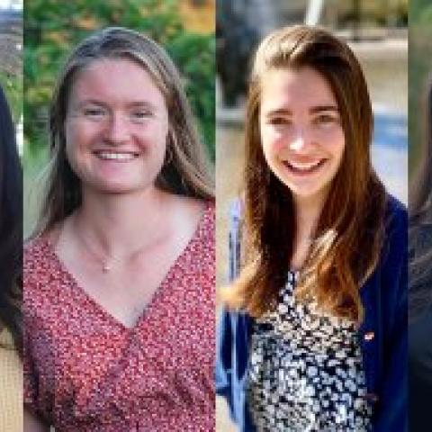 Photo of Maya Eashwaran ‘21, Katherine Leggat-Barr ’21, Naomi Shifrin ’21, Sandra Yang ’22