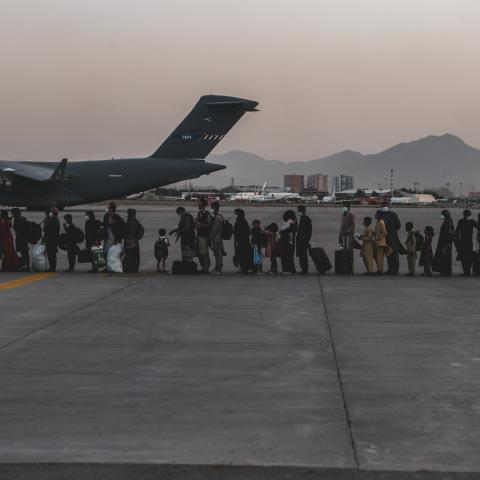 Afghanistan evacuation flight