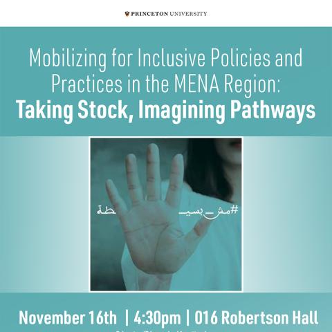 Mobilizing for Inclusive Policies and Practices in the MENA Region event poster