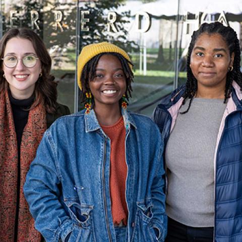 Klaudia Jaźwińska, Kenia Hale, and Christelle Tessono