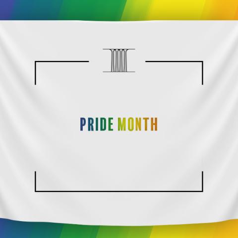 Celebrating Pride Month graphic