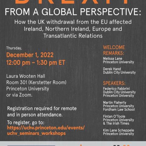 BREXIT From a Global Perspective event flyer