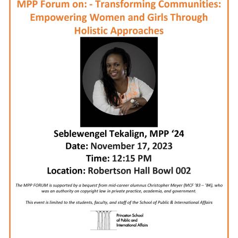 MPP Forum Flyer