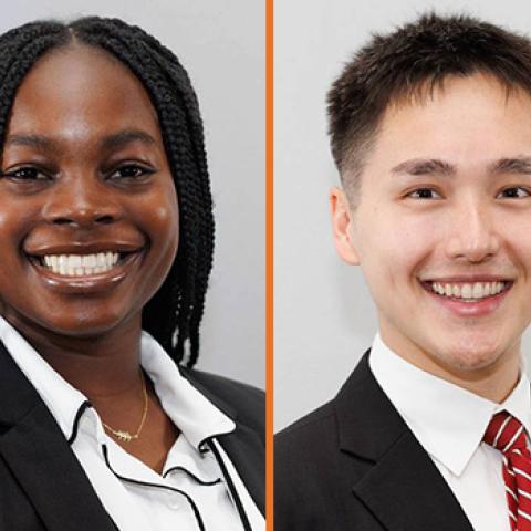 Oluwatise Okeremi and Eric Stinehart, Photos courtesy of Schwarzman Scholars