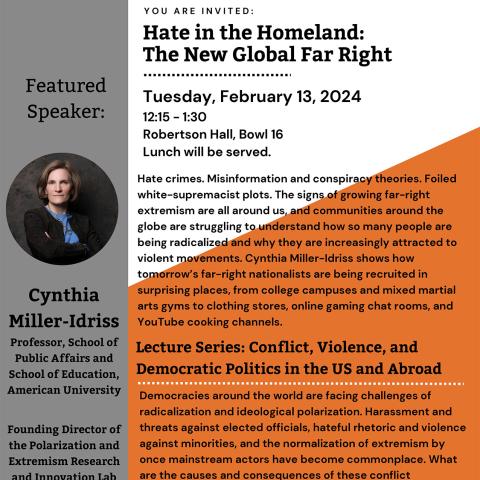 Hate in the Homeland: The New Global Far Right event flyer