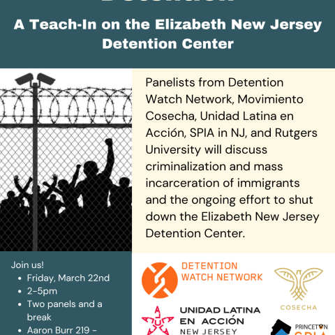 Abolishing Immigration Detention event poster